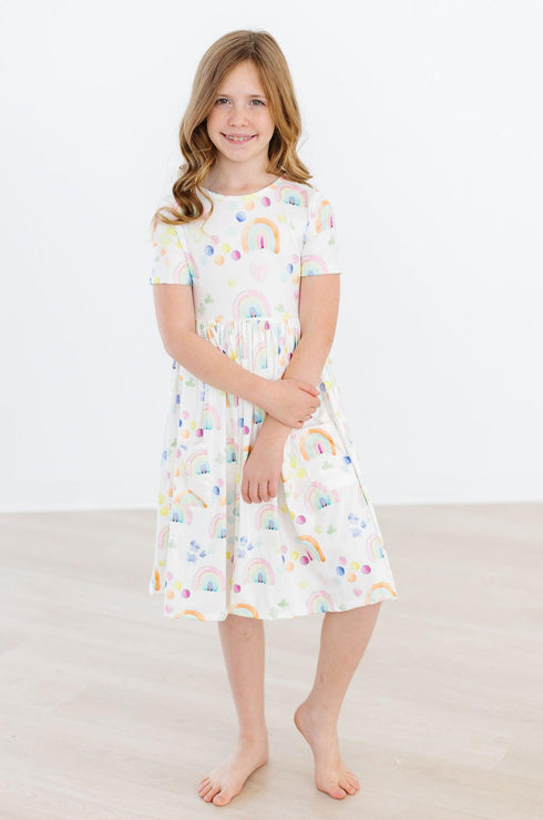watercolor-rainbows-s-s-pocket-twirl-dress Mila &  Rose - Sophia's Style--4T--5